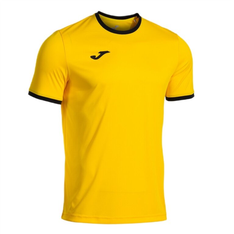 Joma Sportowa koszulka T-shirt Combi Premium (100% poliester, oddychająca) żółto-czarna męska