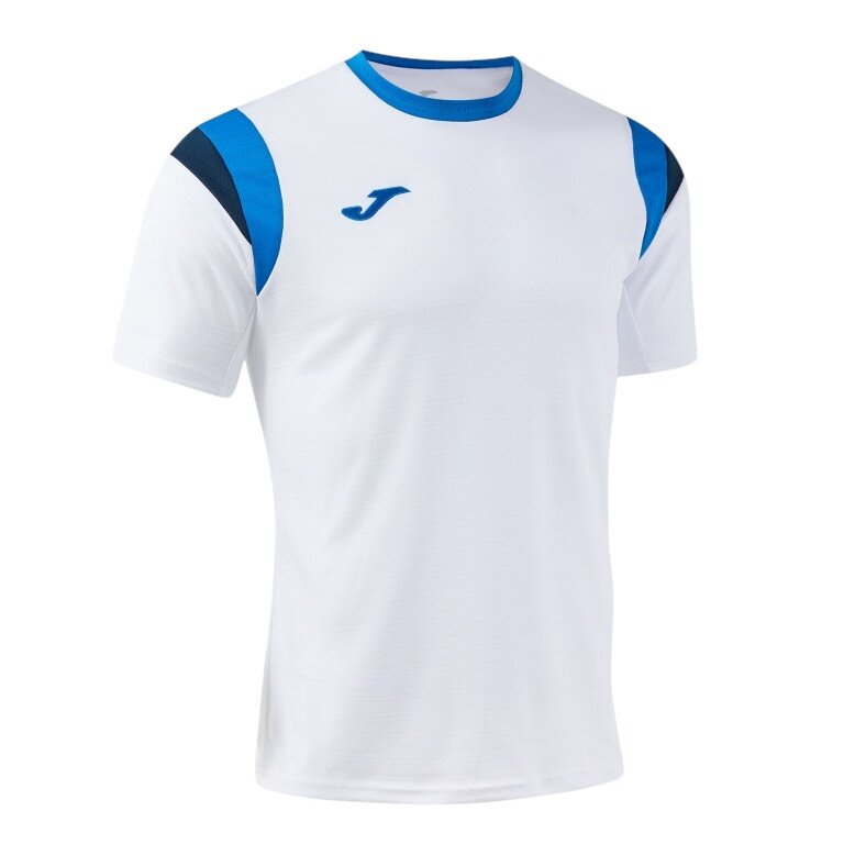 Koszulka sportowa Joma Terra (lekka, oddychająca) biała/royalblue męska