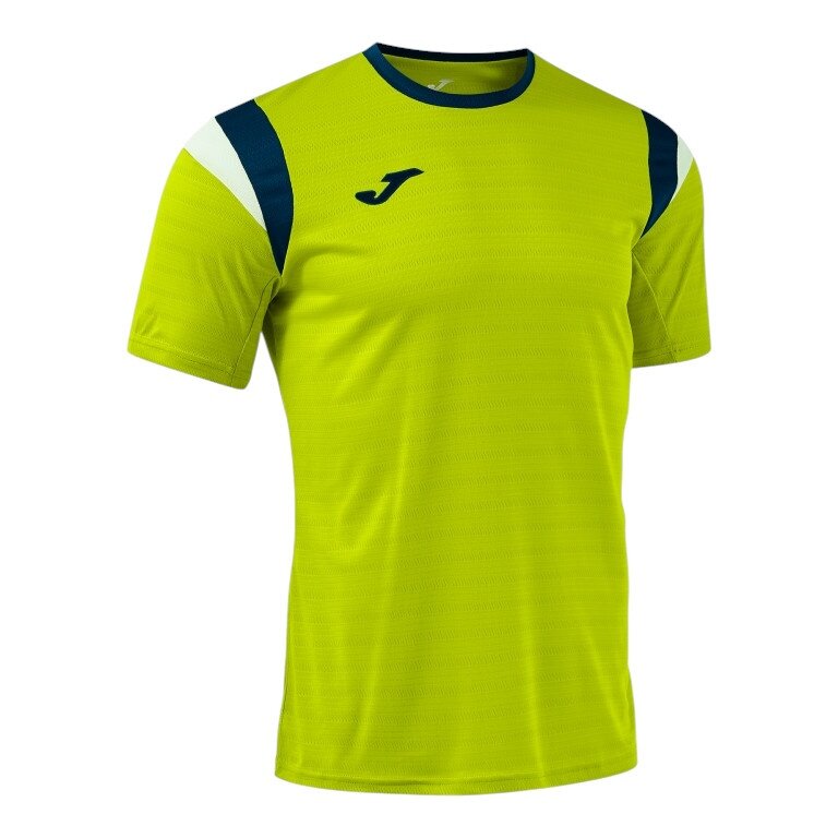 Koszulka sportowa Joma Terra (lekka, oddychająca) limonkowa/granatowa męska