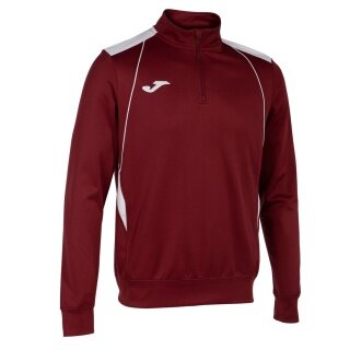 Joma Pullover Championship VII Sweatshirt (Half-Zip, Fleece) bordowy/biały męski