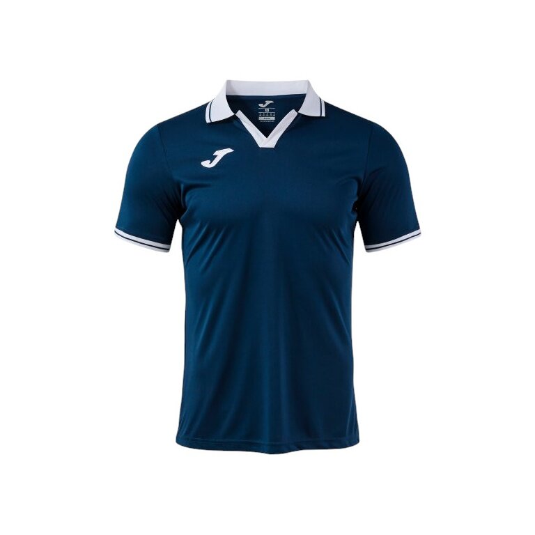 Joma Polo tenisowe Galaxy (100% rec. poliester, lekki, oddychający) granatowy/biały mężczyźni