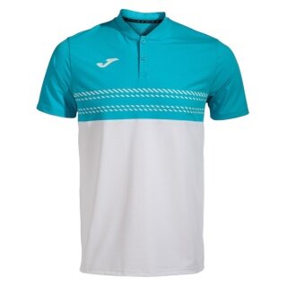 Joma Polo tenisowe Smash (elastyczne, oddychające) biało/niebieskie męskie