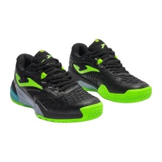 Buty tenisowe Joma Roland 2601 Allcourt/Amortyzacja czarne/fluo zielone męskie