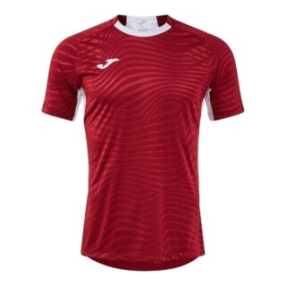 Koszulka treningowa Joma Kick Pro (elastyczny materiał, lekka, oddychająca) bordowa/biała męska