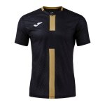 Joma T-shirt treningowe Proteam III (dekolt w serek, lekkie, oddychające) czarne/złote męskie