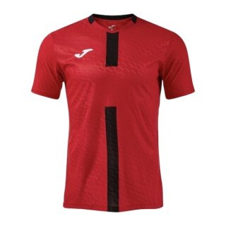 Koszulka treningowa Joma Proteam III (dekolt w serek, lekka, oddychająca) czerwona/czarna męska