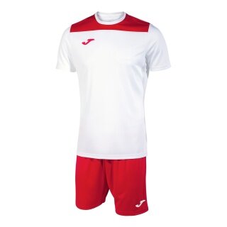 Zestaw Joma do treningu (krótkie spodenki i koszulka z krótkim rękawem) Phoenix III czerwono/biały dla mężczyzn