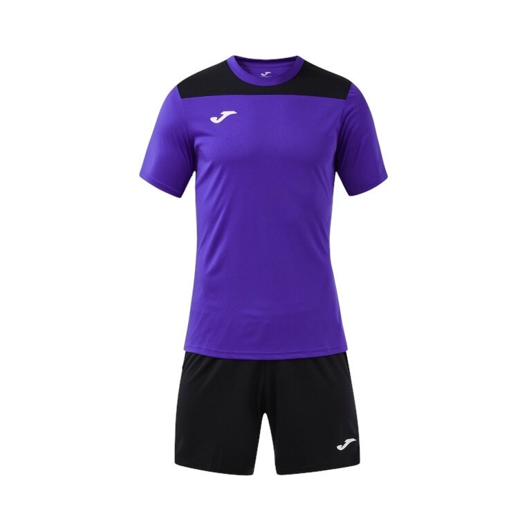 Joma dres treningowy (krótkie spodenki i koszulka z krótkim rękawem) Phoenix III zestaw fioletowo/czarny męski