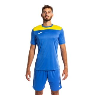 Joma dres treningowy (krótkie spodenki i koszulka z krótkim rękawem) Phoenix III zestaw niebiesko-żółty męski