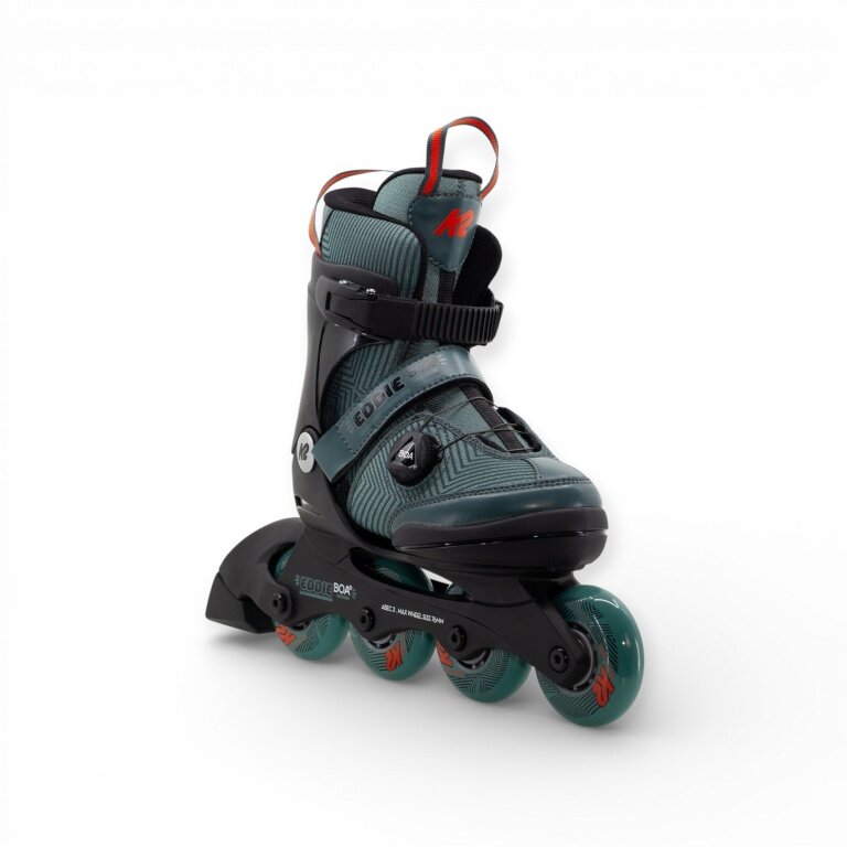 K2 Wrotki Eddie Boa® (kółka: 70mm/80A, łożyska: ABEC: 3) tealblue/czarny dziecięce