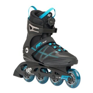 Rolki K2 Inline F.I.T. 80 Boa (kółka: 80mm/82A, łożyska: ABEC 5) czarne/niebieskie męskie