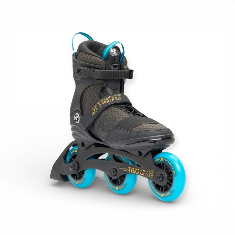 Rolki K2 Inline Skates Trio LT 100 (kółka: 100mm/83A, łożyska: ILQ 7) czarne/niebieskie męskie