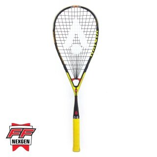 Karakal Squash Racket Core Pro 2.1 120g/zrównoważony 2025 czarny/żółty - naciągnięty -