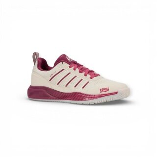 KSwiss buty do padla Ultra Court - kremowo-białe/bordowe damskie