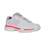 KSwiss buty tenisowe Hypercourt Express 2 HB na nawierzchnię ceglaną/błotnistą białe/orchidowe/różowe damskie