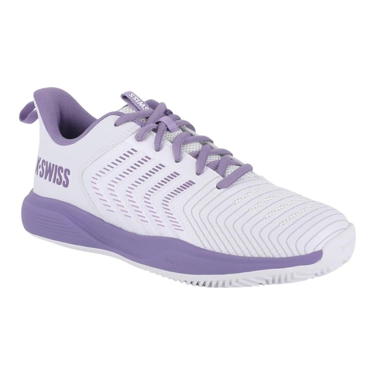 KSwiss buty tenisowe Ultrashot Light Clay/Sandplatz 2026 białe/lawendowe damskie