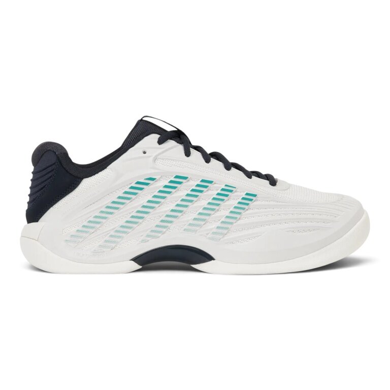 KSwiss buty tenisowe Hypercourt Express 3 do gry w hali/na dywanie/butach białe/węglowe/niebieskie męskie