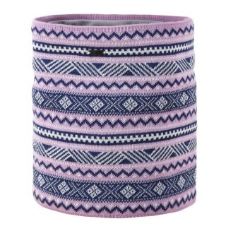 Kama wielofunkcyjna chusta (chusta na szyję) S35 - wełna merino - różowo-niebieska - 1 sztuka