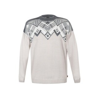 Sweter Kama Pullover 4068 (mieszanka wełny merino) beżowy męski