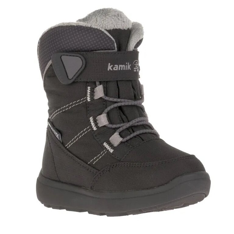 Kamik zimowe buty Stance2 wodoodporne, oddychające czarne/szare dziecięce