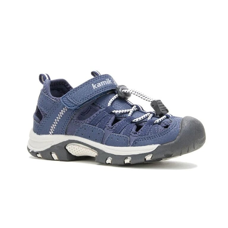 Kamik Sandały Wildcat (wodoodporna skóra syntetyczna, zapięcie na rzep) granatowe dziecięce