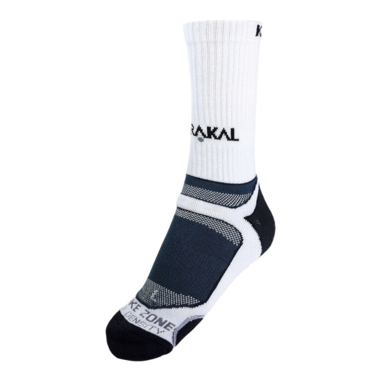 Skarpety indoorowe Karakal X4+ Mid-Calf białe/czarne/szare - 1 para