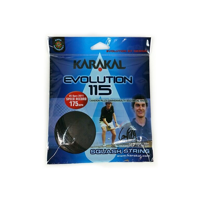 Karakal Squashowa Sznur Evolution 115 czarny 10m Zestaw