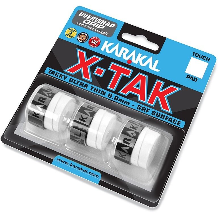 Karakal Overgrip X-Tak 0.6mm biały 3 szt.