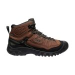 Męskie buty trekkingowe Keen Targhee IV Mid Wide WP (skóra nubukowa, wodoodporne, szerokie) brązowo/czarne