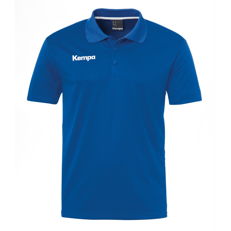 Kempa Sport-Polo Poly (100% poliester) ciemnoniebieski męski