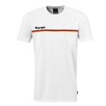 Kempa T-shirt rekreacyjne Team Niemcy (Bawełna organiczna) białe męskie
