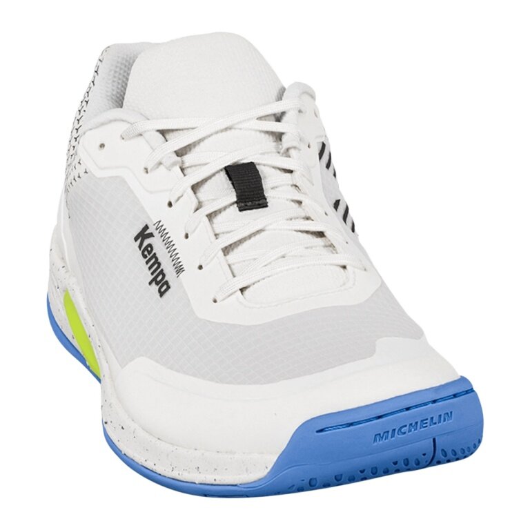 Buty halowe Kempa Wing 3.0 (piłka ręczna) białe/niebieskie męskie