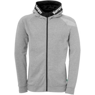 Kempa Bluza z kapturem (Hoodie) Full Zip Core 26 szara dziecięca