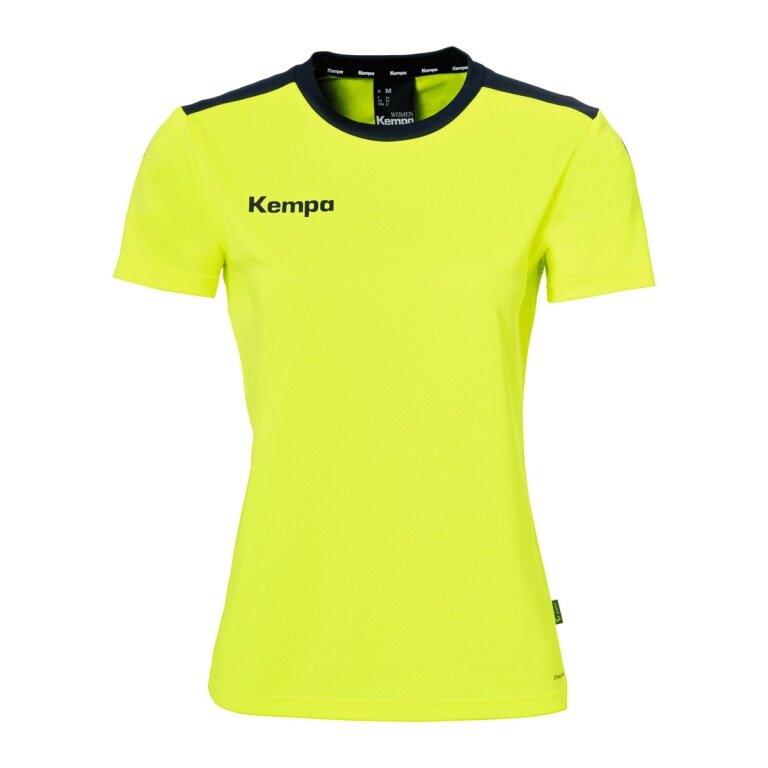 Kempa Sport-Shirt Emotion 27 (100% Poliester) żółty/granatowy Damski