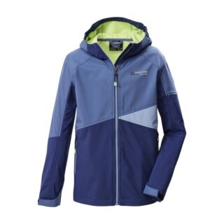 Killtec Softshell Jacket KOS 142 (z kapturem, wiatroszczelna) gołębia niebieska chłopcy