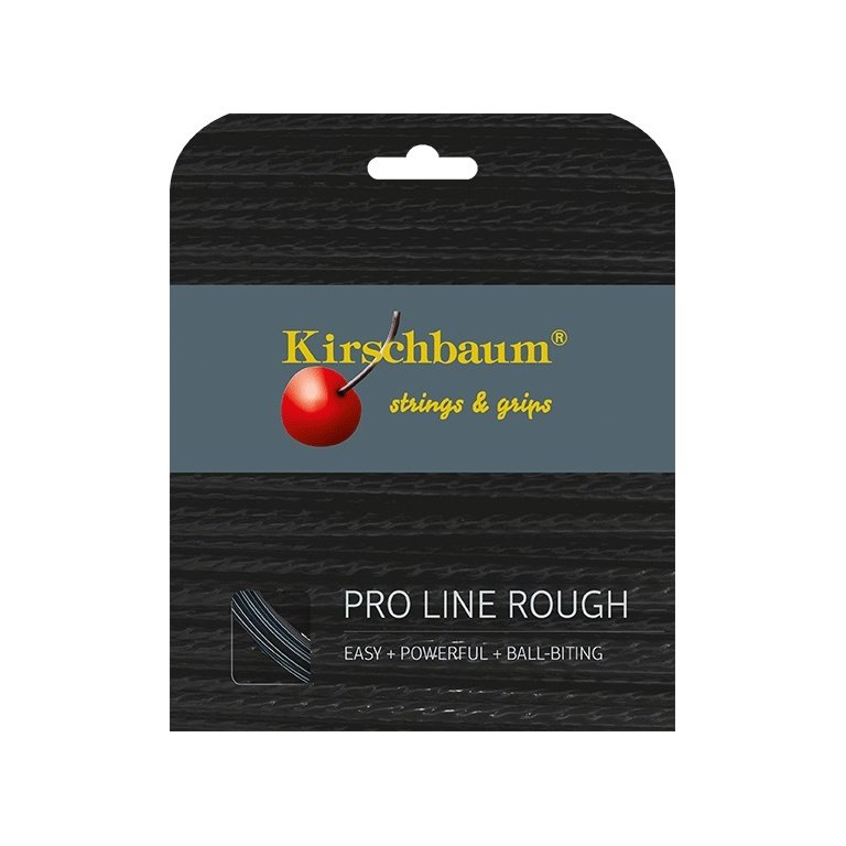 Kirschbaum Sznur tenisowy Pro Line Rough (Trwałość+Spin) czarny 12m Zestaw