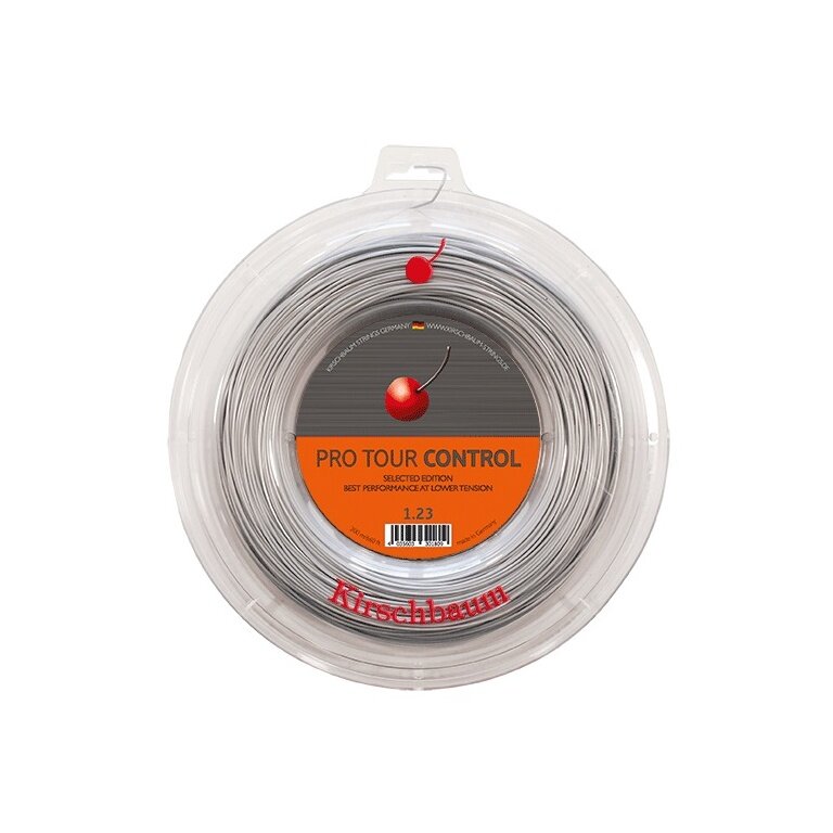 Kirschbaum Sznur tenisowy Pro Tour Control (Trwałość+Kontrola) srebrny 200m rolka