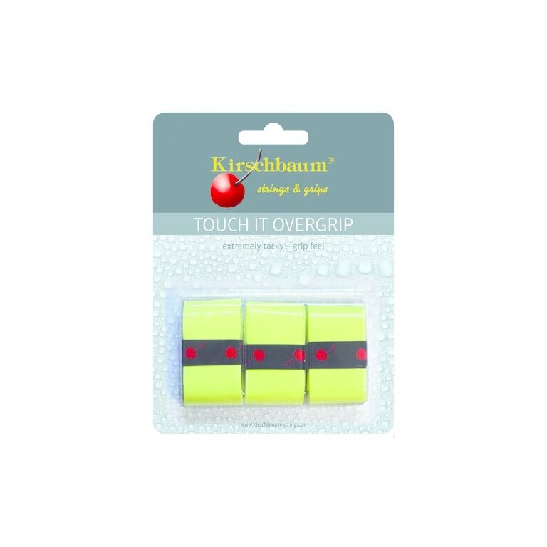 Kirschbaum Overgrip Touch it 0.5mm (ekstremalne chwytanie) żółty 3 szt.