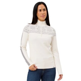 Sweter Krimson Klover Pullover Summit 2.0 z zamkiem (wełna merino) biały damski