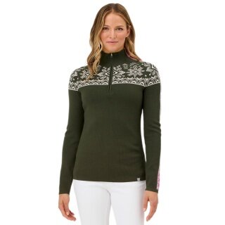 Sweter Krimson Klover Pullover Summit 2.0 Zip Neck (wełna merino) zielony myśliwski damski