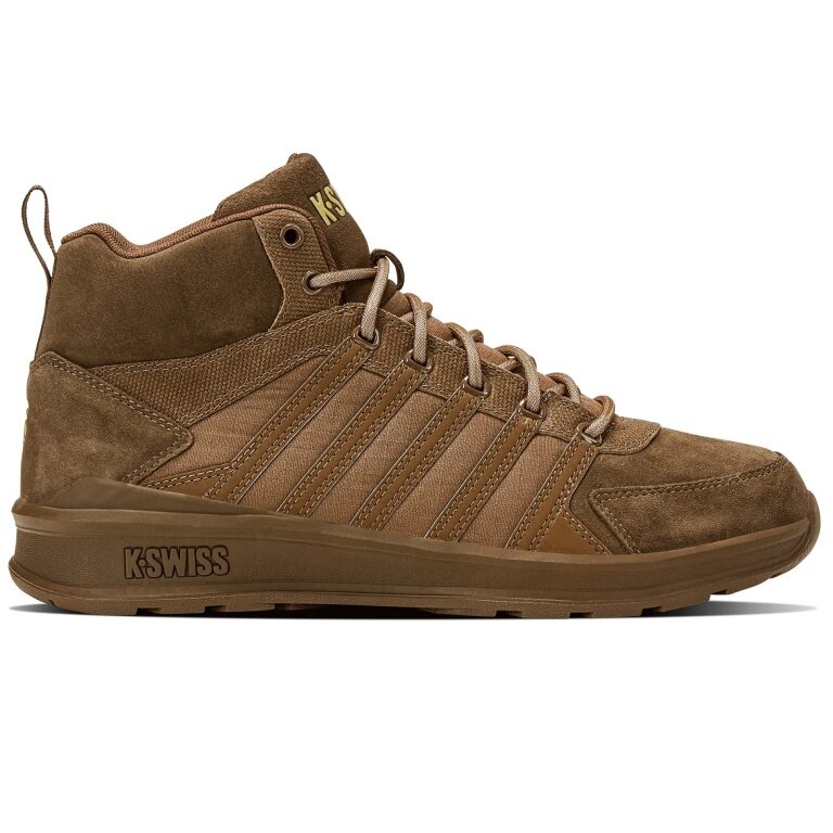 KSwiss buty zimowe sneakersy Vista Trainer Mid skórzane bisonbrązowe męskie