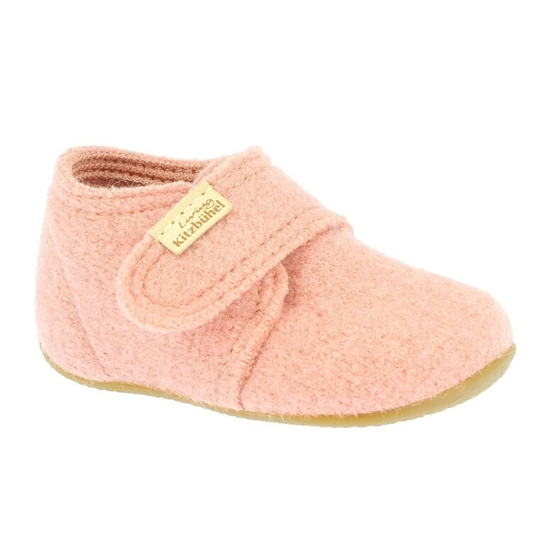 Living Kitzbühel Kapcie z rzepem (wełna owcza) Dzieci 2024 różowy popiel Kleinkinder (24-26)