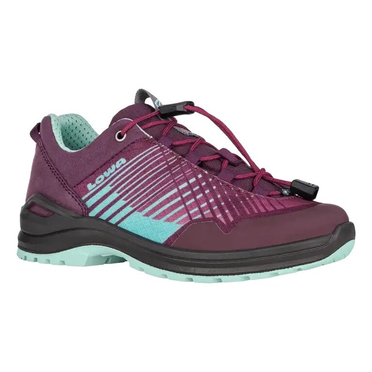 Lowa buty wędrówkowe Carezza GTX Low Junior (Syntetyk/Tekstylia, wodoodporne) czerwony/turkusowy dziecięce