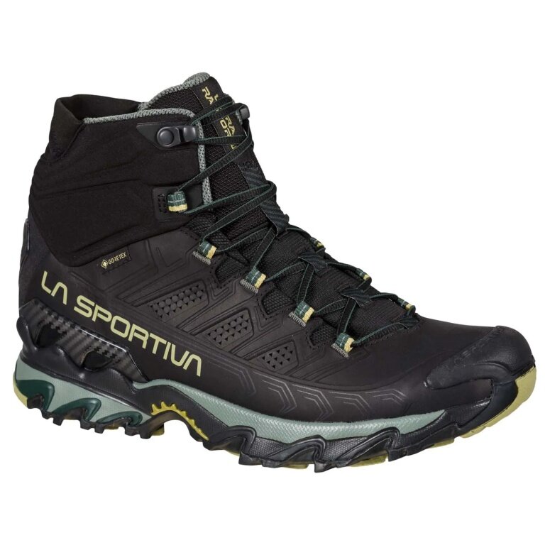 Buty trekkingowe La Sportiva Ultra Raptor II Mid Leather GTX (Fast-Hiking, skóra nubukowa, wodoodporne) czarne męskie