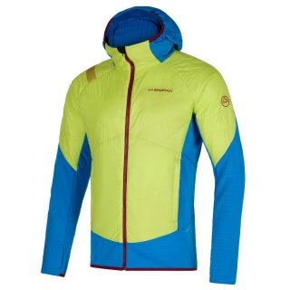 La Sportiva Hybridowa kurtka Cambrenas 2.0 (lekka, wiatroszczelna) limonkowa/elektrycznoniebieska męska