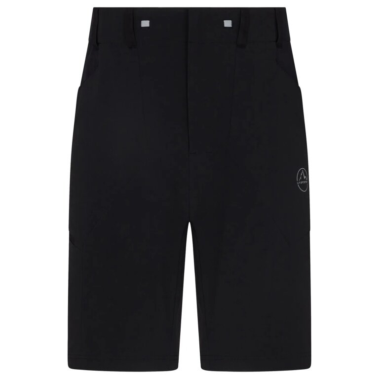 La Sportiva Spodenki Wędrówkowe Scout Short (elastyczny pas z sznurkiem, techniczna kombinacja materiałów) krótkie czarne męskie