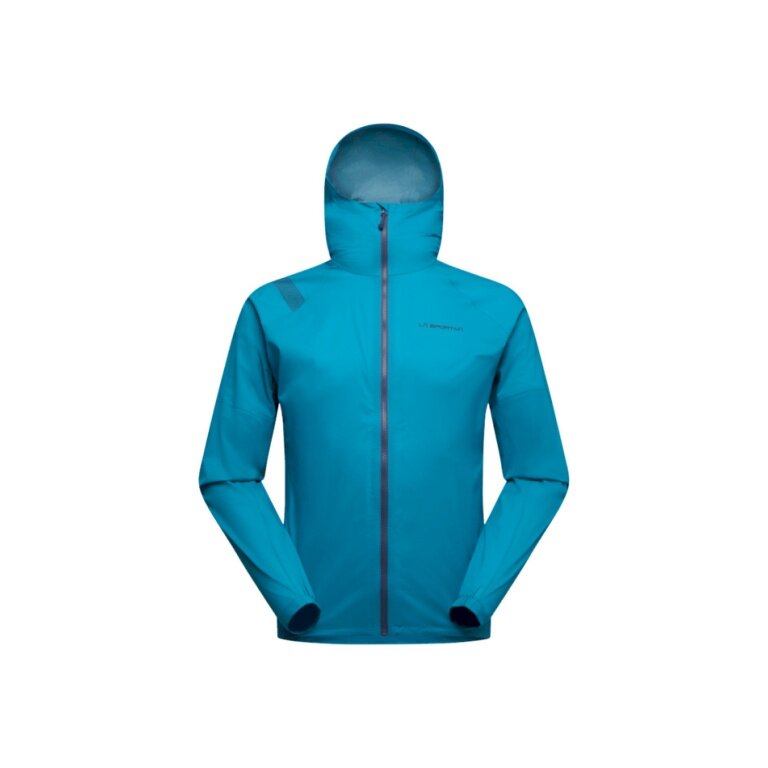 La Sportiva Kurtka biegowa Pocketshell (twarda powłoka, wodoodporna) niebieska męska