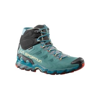 Buty biegowe La Sportiva Ultra Raptor II Mid Leather GTX (skóra nubukowa, wodoodporne) zielono/czarne damskie