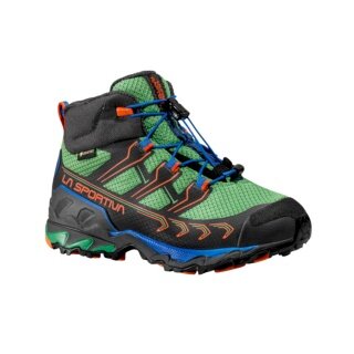 Buty trekkingowe La Sportiva Ultra Raptor II Mid GTX (wodoodporne) zielono-węglowe dziecięce