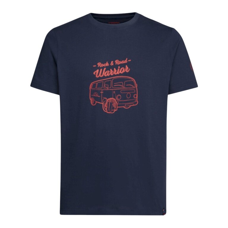 Koszulka turystyczna / rekreacyjna La Sportiva Van (bawełna) ciemnoniebieska męska